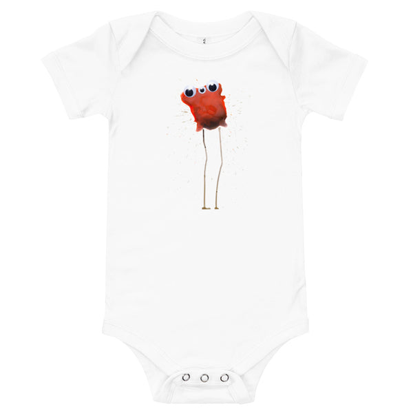 "Really Excited To Be Here" Short Sleeve Babysuit